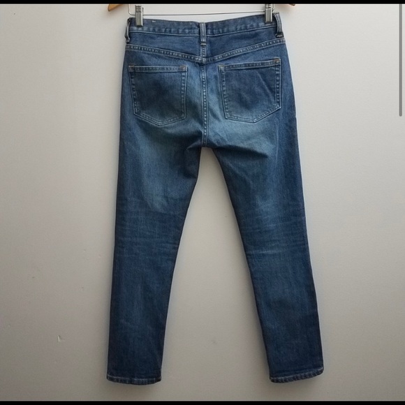 Everlane Blue Jeans Slim Capri Crop High Waist 24 - Picture 3 of 6